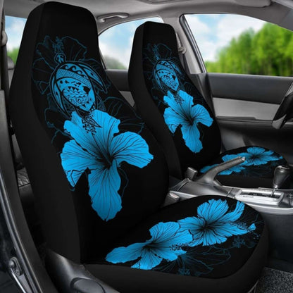 Hawaii Hibiscus Car Seat Cover - Turtle Map - Traffic Blue - New