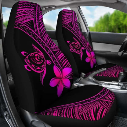 Alohawaii Car Seat Covers - Hawaii Turtle Plumeria Pink - New