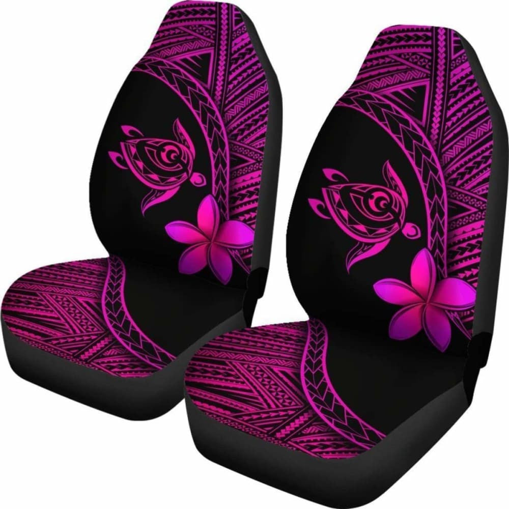 Alohawaii Car Seat Covers - Hawaii Turtle Plumeria Pink - New