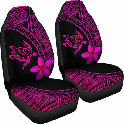 Alohawaii Car Seat Covers - Hawaii Turtle Plumeria Pink - New