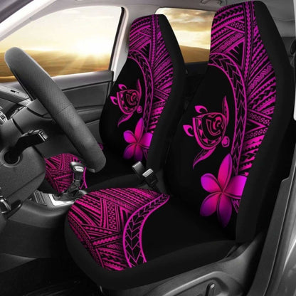 Alohawaii Car Seat Covers - Hawaii Turtle Plumeria Pink - New