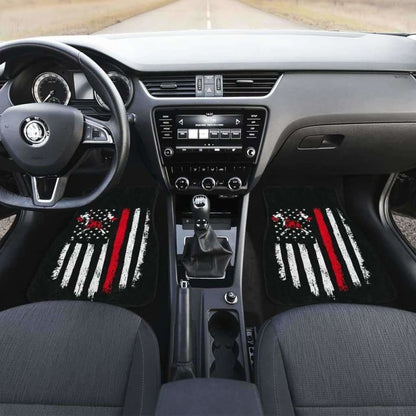 Firefighter Front And Back Car Mats Set Of