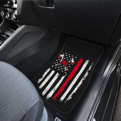 Firefighter Front And Back Car Mats Set Of