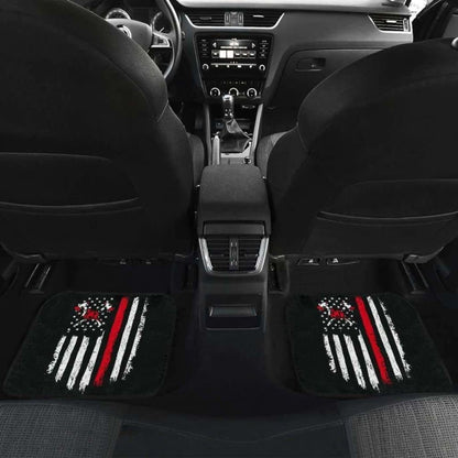 Firefighter Front And Back Car Mats Set Of