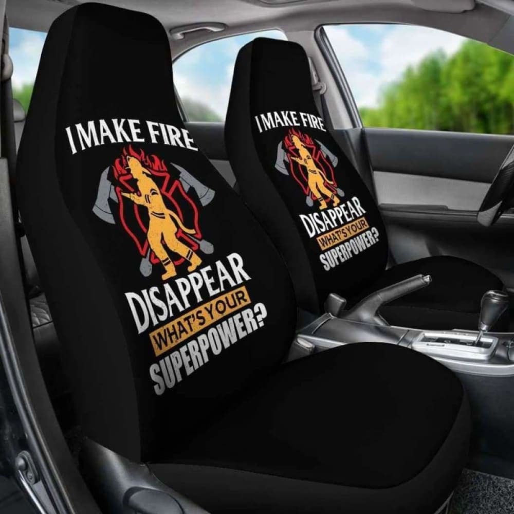 Fire Disappear What's Your Super Power Car Seat Covers