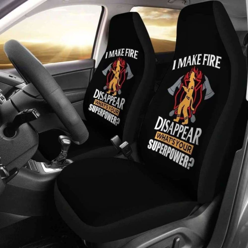 Fire Disappear What's Your Super Power Car Seat Covers