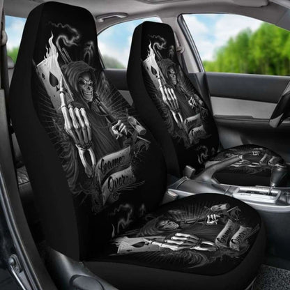 Set Pcs Skull Grim Reaper Car Seat Cover Sugar Skulls