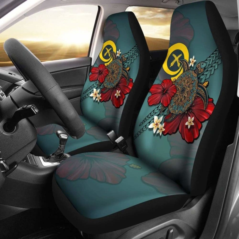 Vanuatu Car Seat Covers Blue Turtle Tribal Amazing