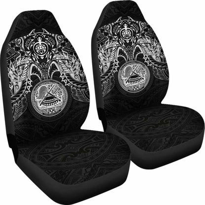 American Samoa Car Seat Covers - American Samoa Seal White Turtle Manta Ray - Amazing