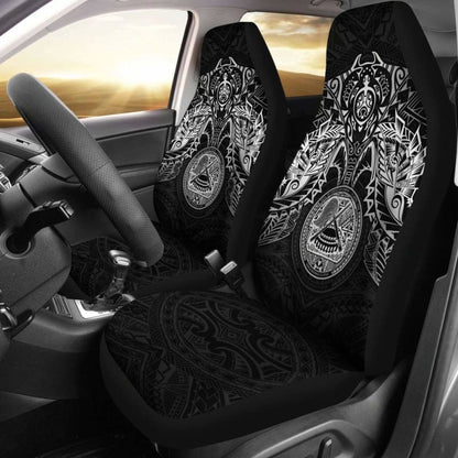 American Samoa Car Seat Covers - American Samoa Seal White Turtle Manta Ray - Amazing