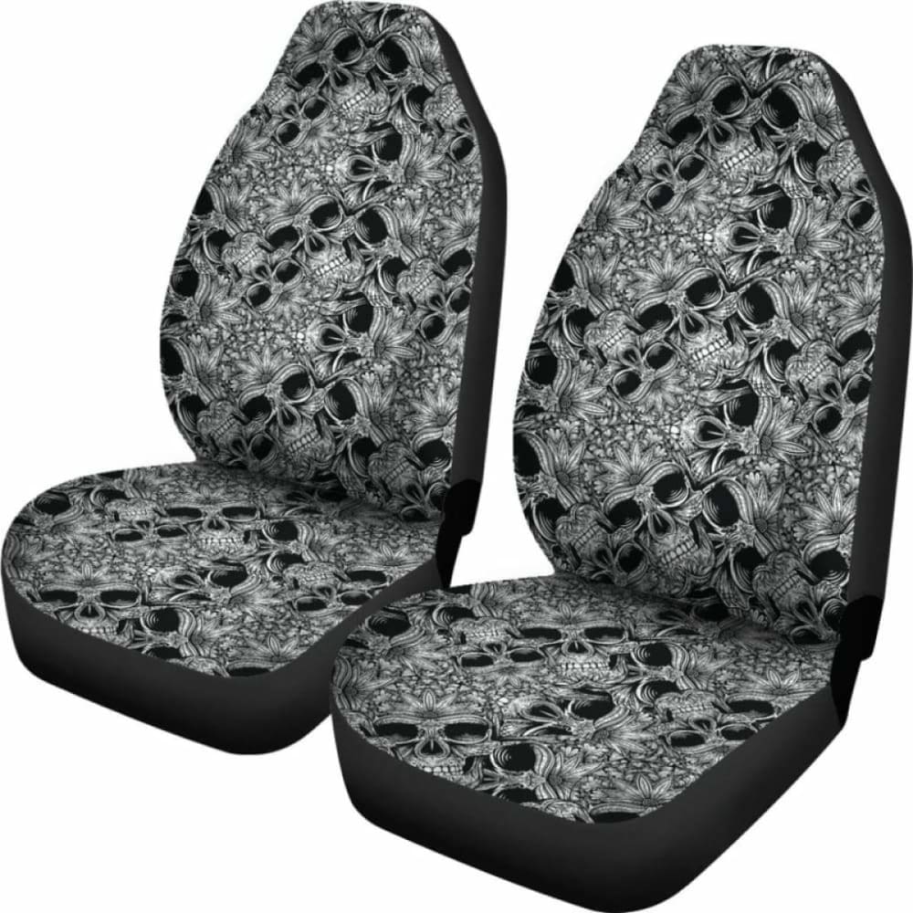 Set Of Car Skull Seat Cover Sugar Skulls