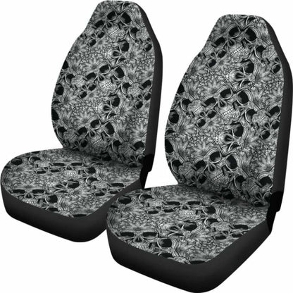 Set Of Car Skull Seat Cover Sugar Skulls