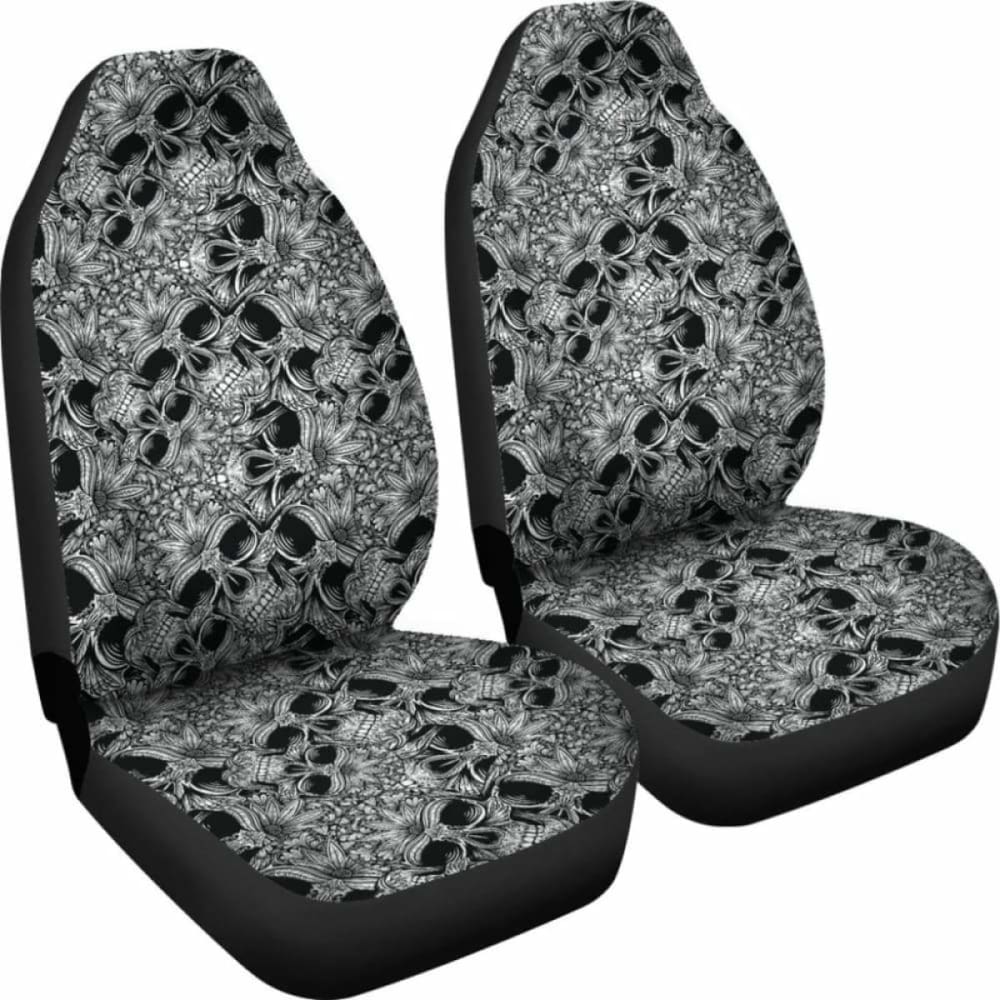 Set Of Car Skull Seat Cover Sugar Skulls