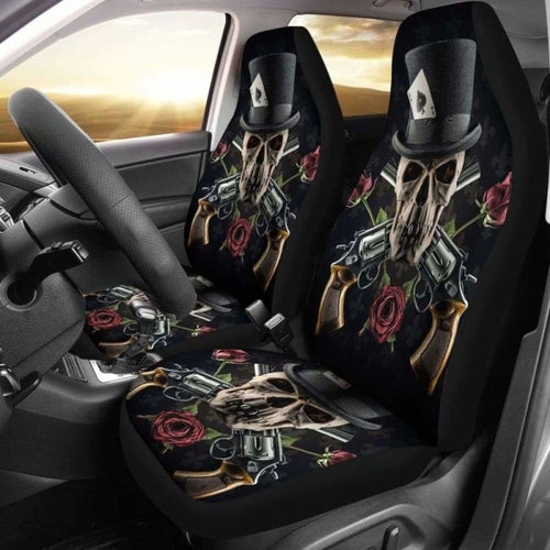 Set Pcs Gothic Skull Car Seat Covers