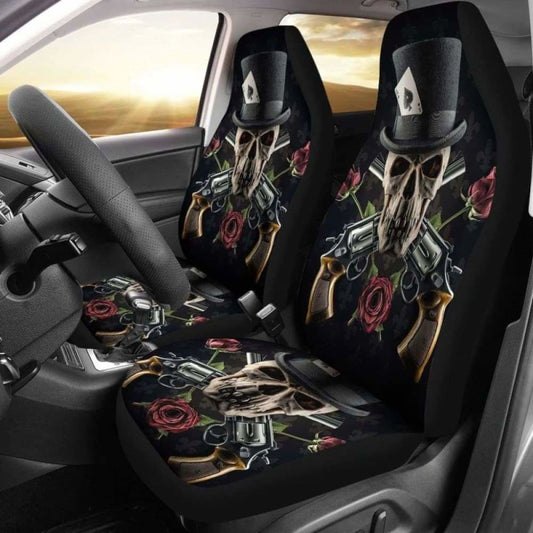 Set Pcs Gothic Skull Car Seat Covers