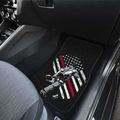 Firefighter Front And Back Car Mats Set Of