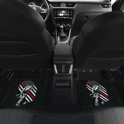 Firefighter Front And Back Car Mats Set Of