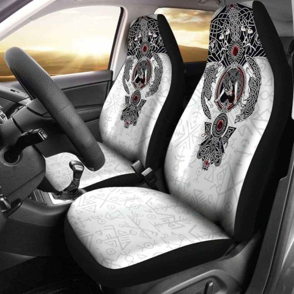 Viking Tyr'S Wolf Fenrir Skoll And Hati Car Seat Covers