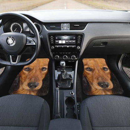 Dachshund Dog Car Floor Mats Funny Dog Face