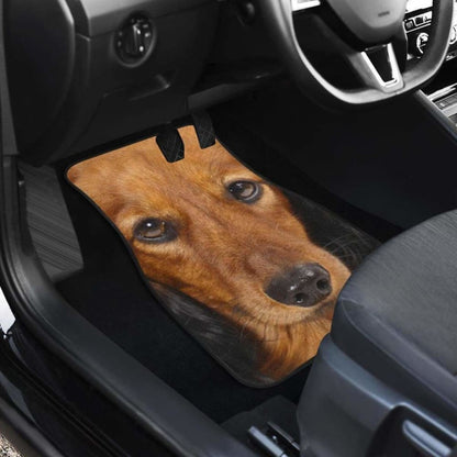Dachshund Dog Car Floor Mats Funny Dog Face