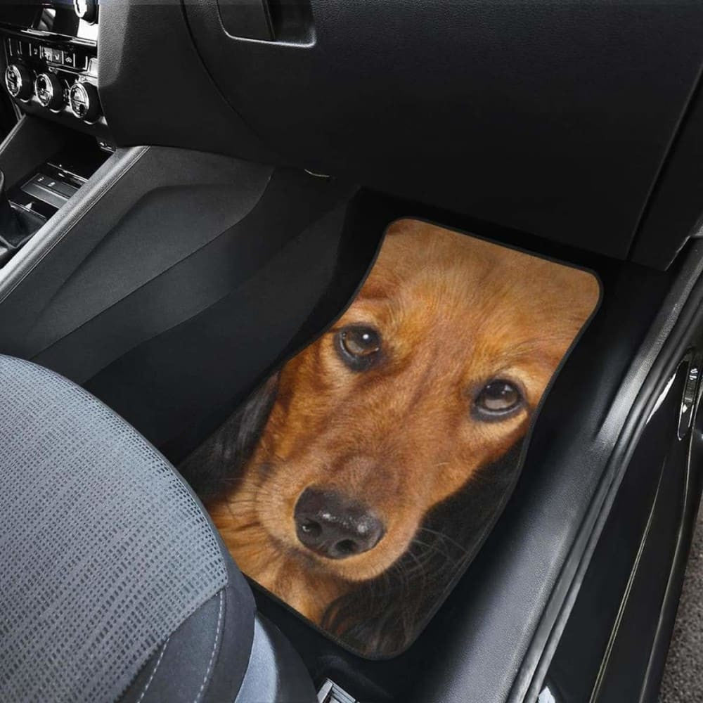 Dachshund Dog Car Floor Mats Funny Dog Face