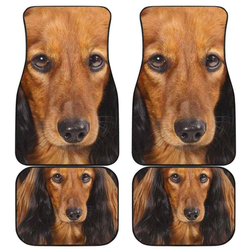 Dachshund Dog Car Floor Mats Funny Dog Face