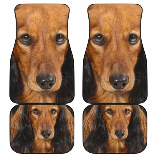 Dachshund Dog Car Floor Mats Funny Dog Face