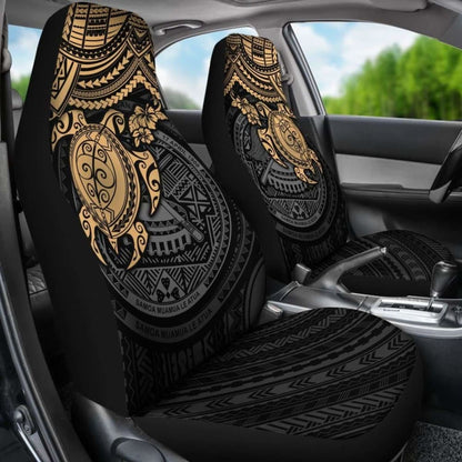 American Samoa Polynesian Car Seat Covers - Gold Turtle - Amazing