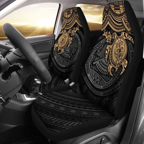 American Samoa Polynesian Car Seat Covers - Gold Turtle - Amazing