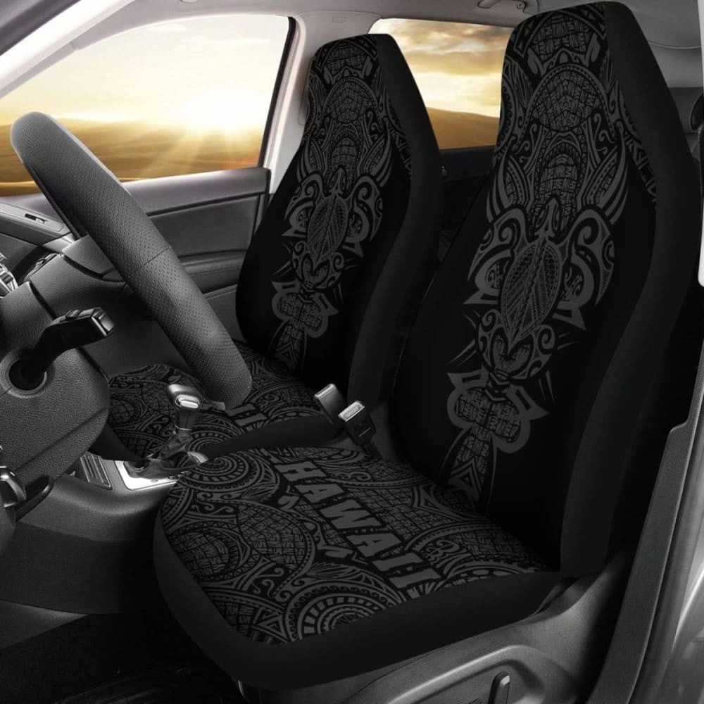 Hawaii Turtle Polynesian Car Seat Cover - Gray - Armor Style - New