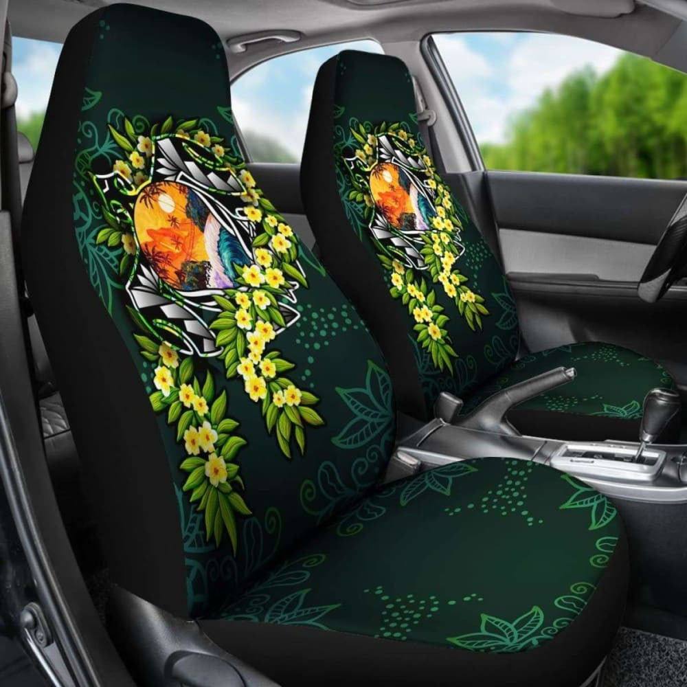 Polynesian Car Seat Covers - Ti Leaf Lei Turtle - Amazing