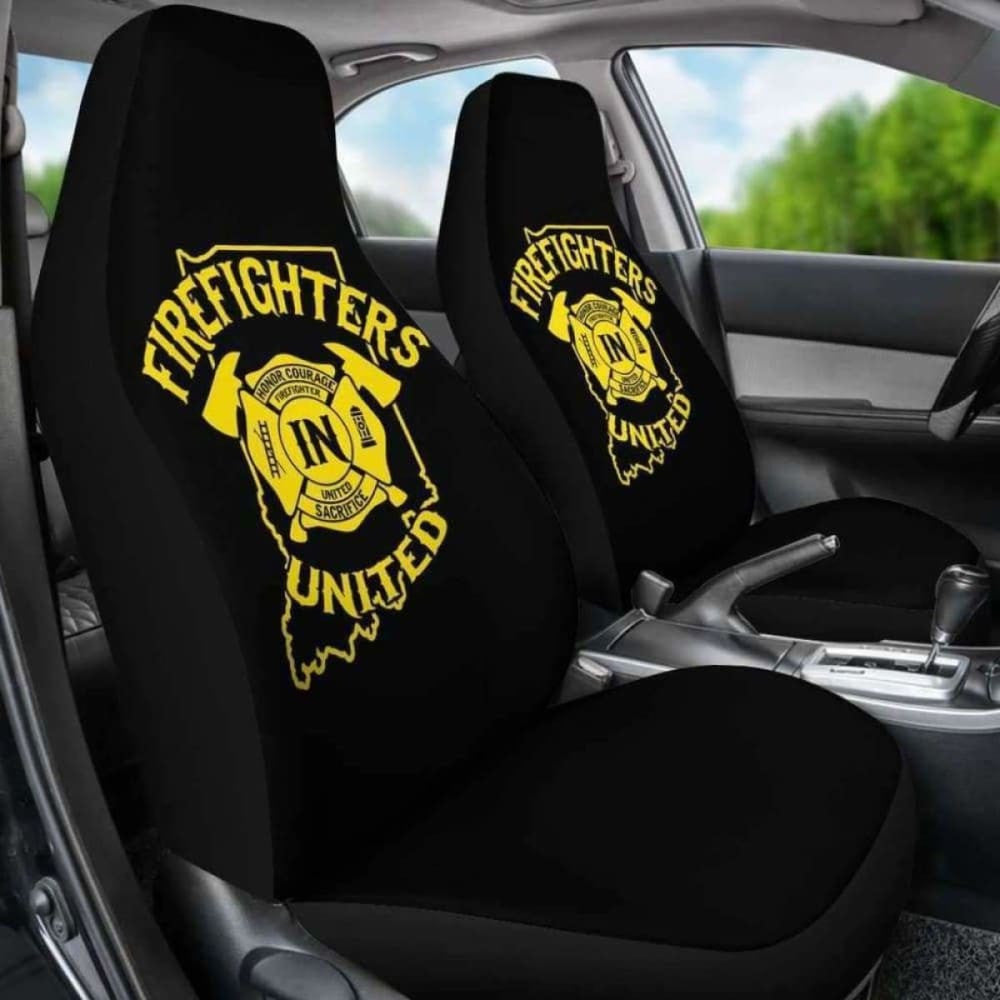 Indiana Firefighters United Car Seat Covers