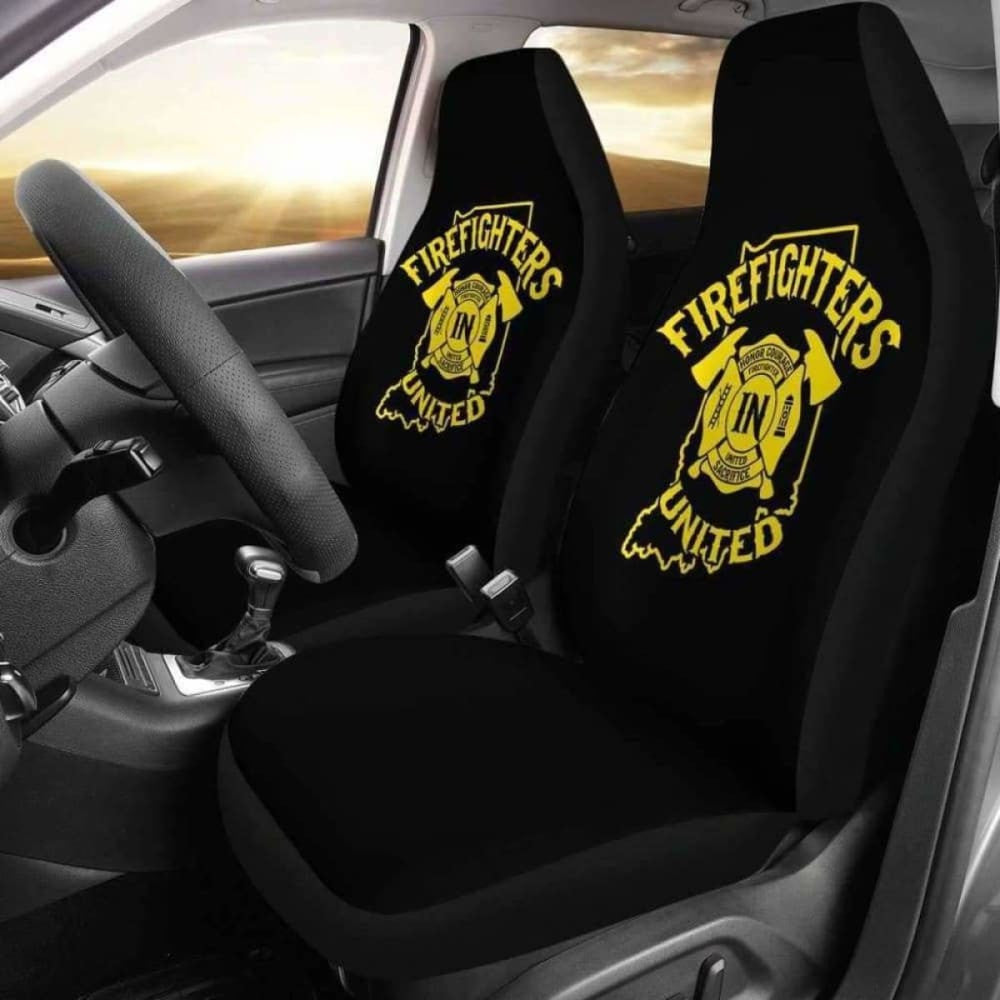 Indiana Firefighters United Car Seat Covers