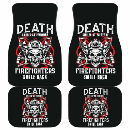 Firefighter Front And Back Car Mats Set Of