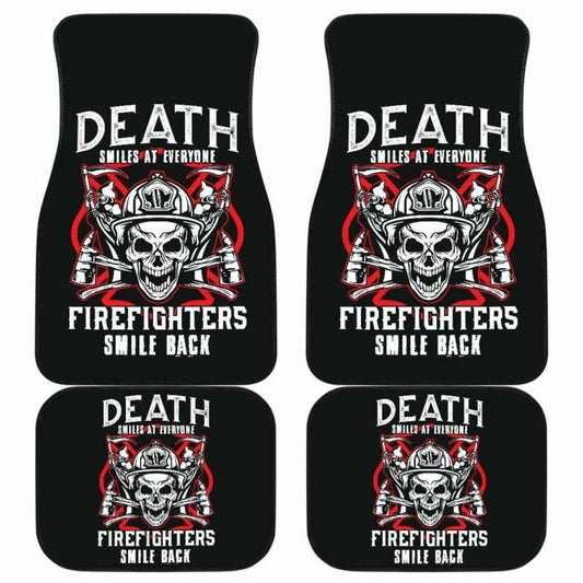 Firefighter Front And Back Car Mats Set Of