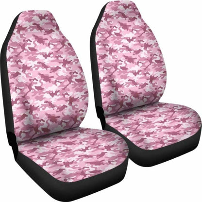 Blush Rose Pink And Mauve Camouflage Car Seat Covers
