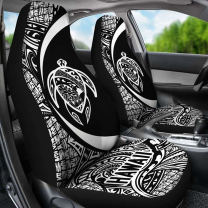 Hawaii Turtle Map Polynesian Car Seat Covers - White - Best Look - New