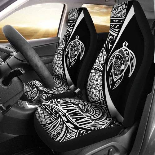Hawaii Turtle Map Polynesian Car Seat Covers - White - Best Look - New