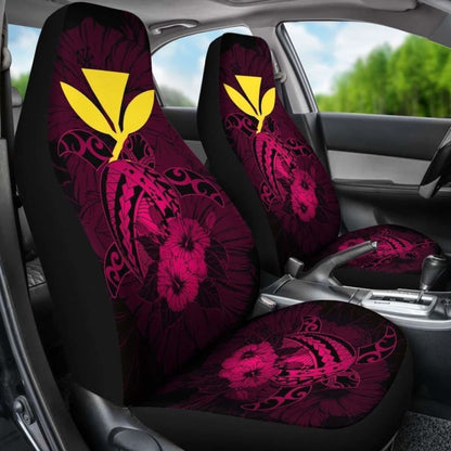 Hawaii Hibiscus Car Seat Cover - Harold Turtle - Calico Red - New