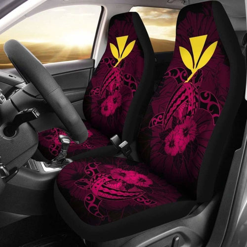 Hawaii Hibiscus Car Seat Cover - Harold Turtle - Calico Red - New