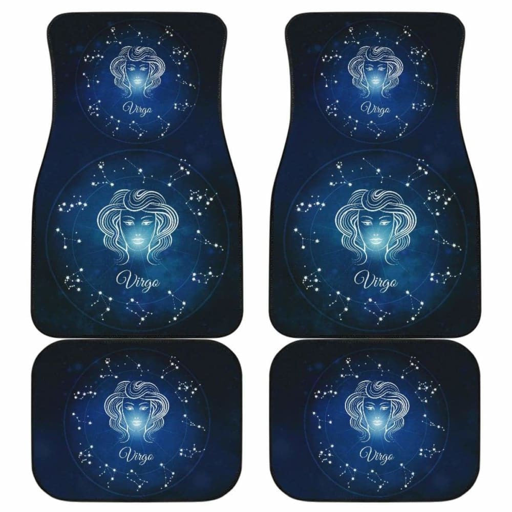 Virgo Zodiac Sign Car Floor Mats Amazing Gift