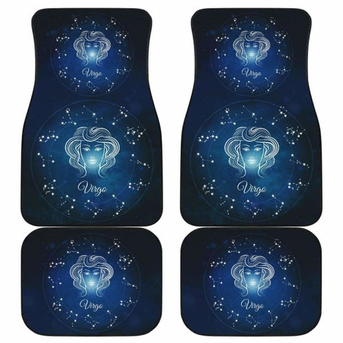 Virgo Zodiac Sign Car Floor Mats Amazing Gift