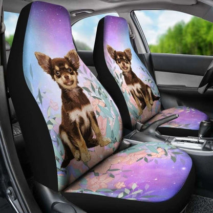Chihuahua At Galaxy Car Seat Covers