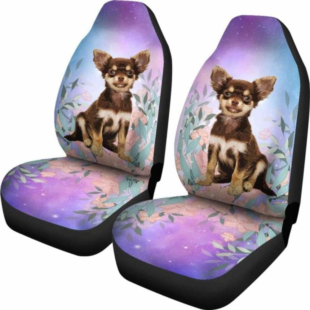 Chihuahua At Galaxy Car Seat Covers