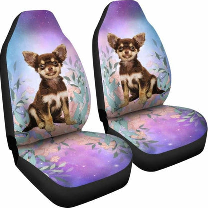 Chihuahua At Galaxy Car Seat Covers