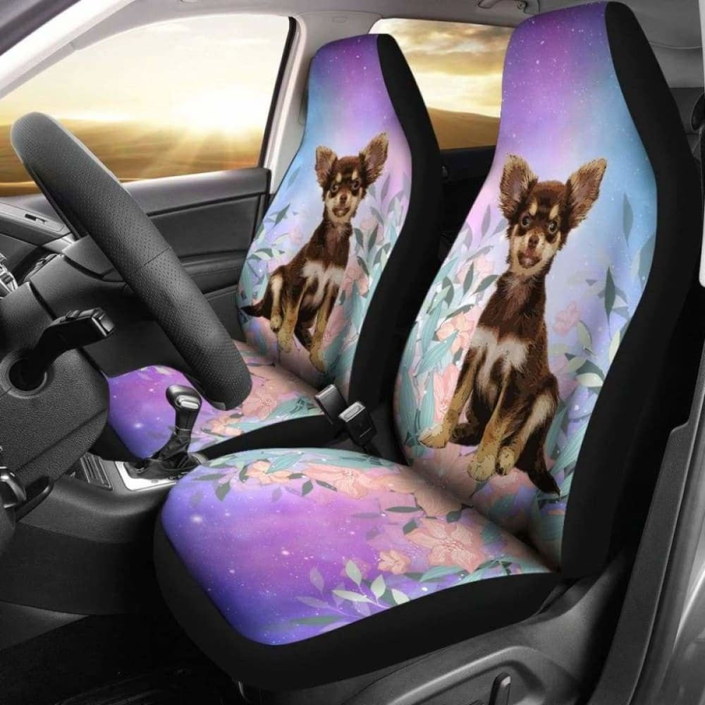 Chihuahua At Galaxy Car Seat Covers