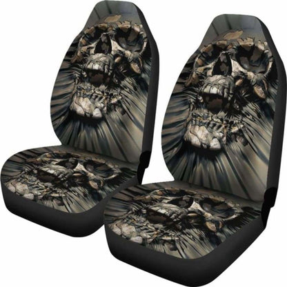 Set Pcs Gothic Skull Car Seat Covers