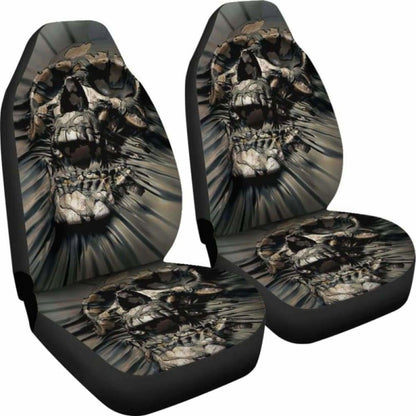 Set Pcs Gothic Skull Car Seat Covers