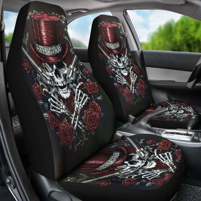 Set Pcs Gothic Skull Car Seat Covers