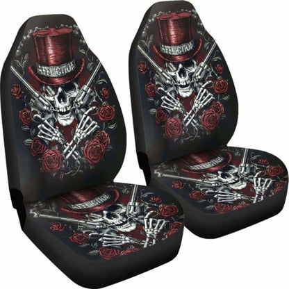Set Pcs Gothic Skull Car Seat Covers